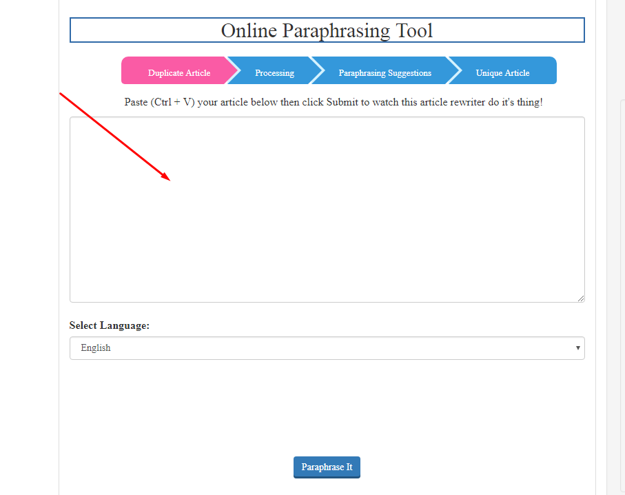 seo magnifier online paraphrasing tool (free)