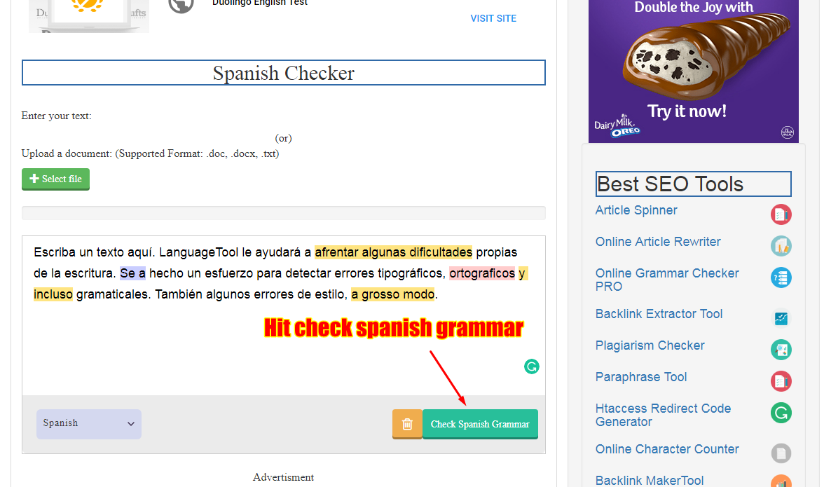 spanish punctuation checker