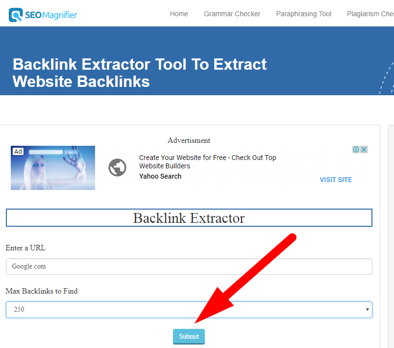 backlink extractor tool