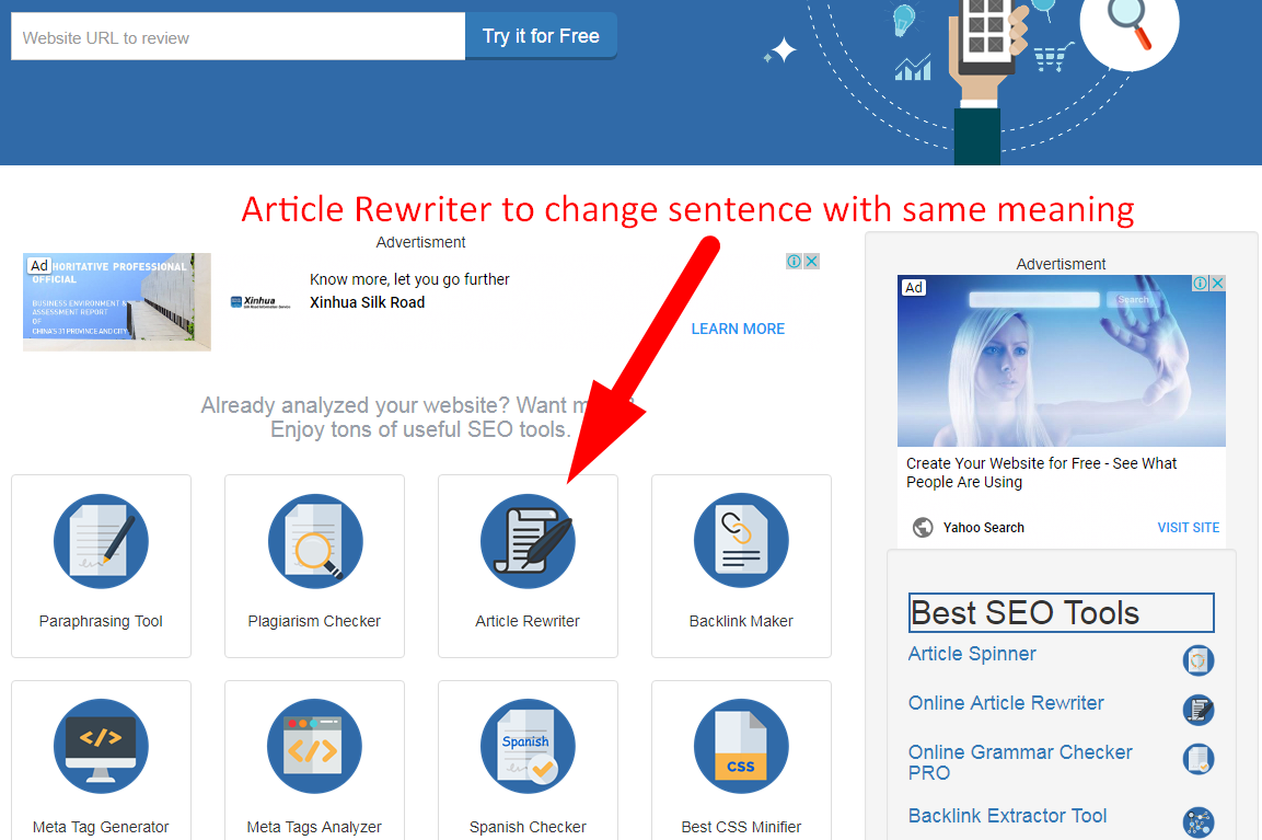 Online Article Rewriter Best Rewording Tool Seomagnifier