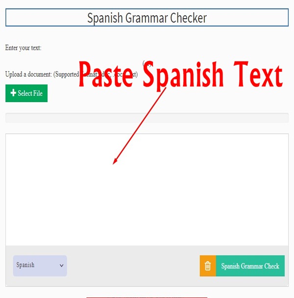 checking Spanish grammar using seo magnifier