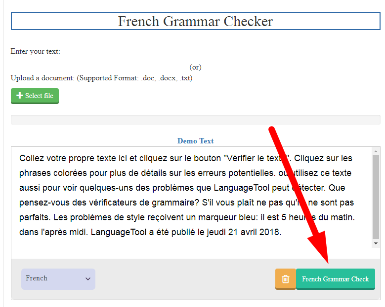 french spelling corrector