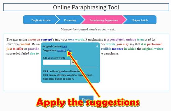 Free paraphrasing software academic writing