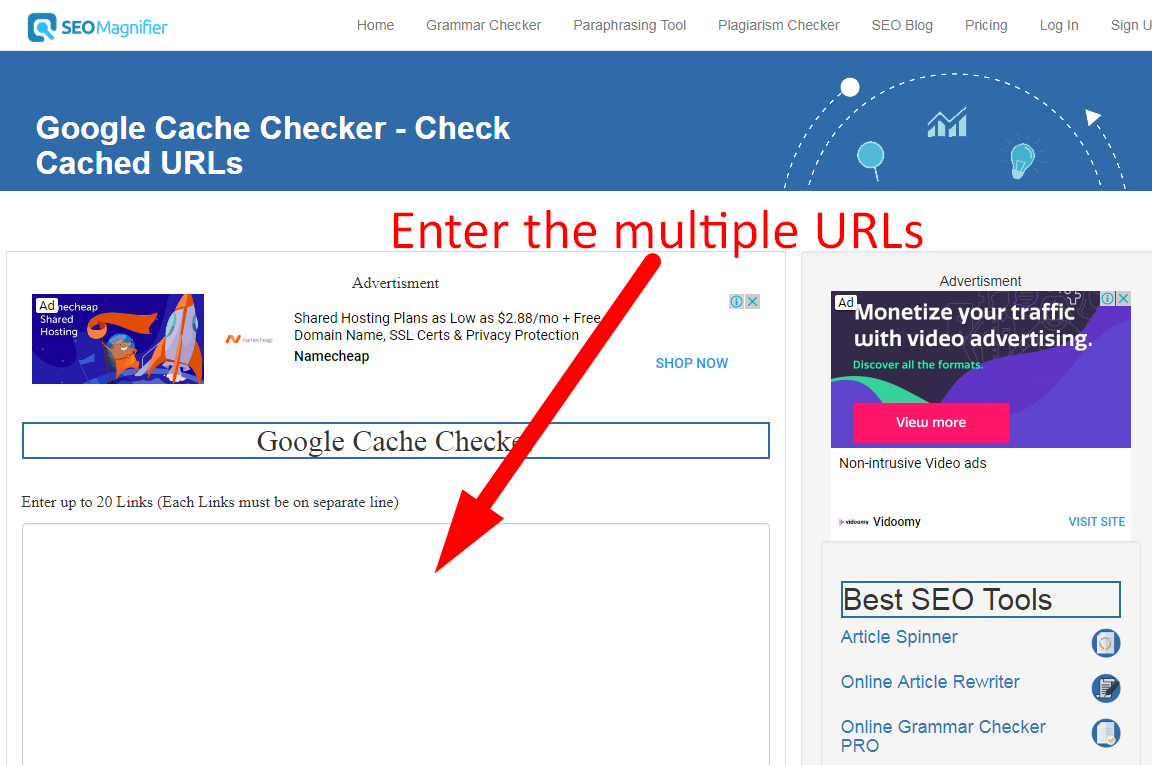 Google Cache Checker Check Cached URLs SEO Magnifier