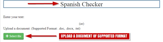 How to check spanish grammar online step 3