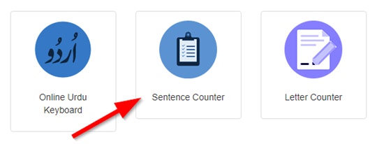 How to count sentence online step 1