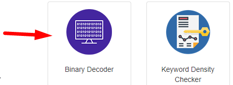 How to decode binary to text online step 1