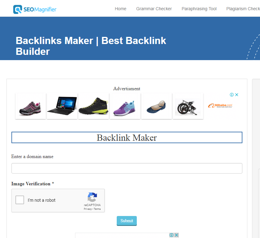 Backlink Maker Tool