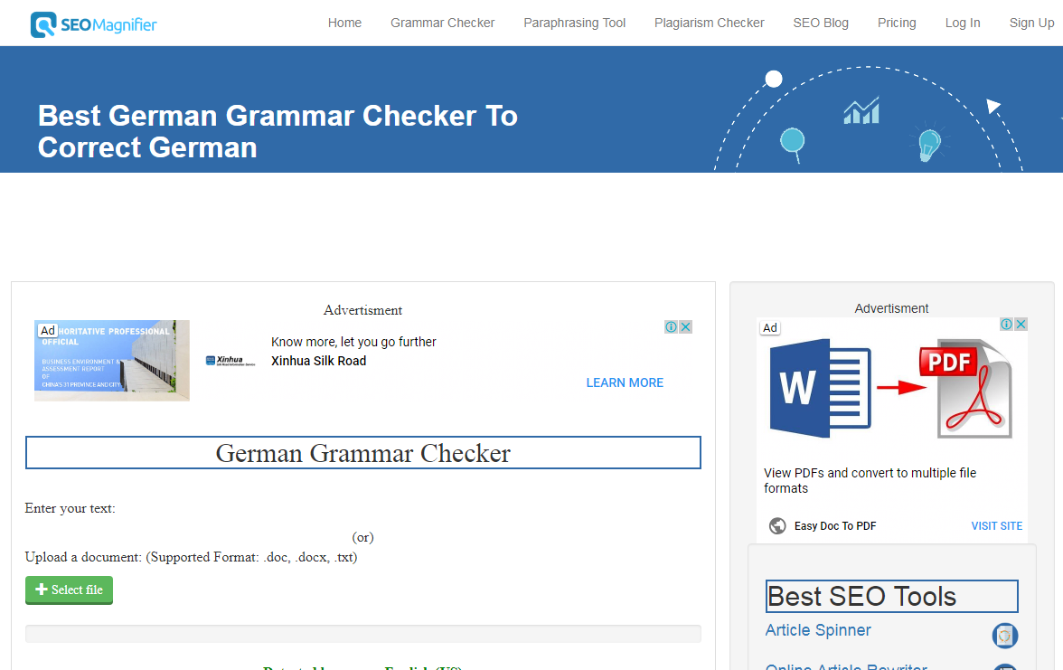 german grammar check