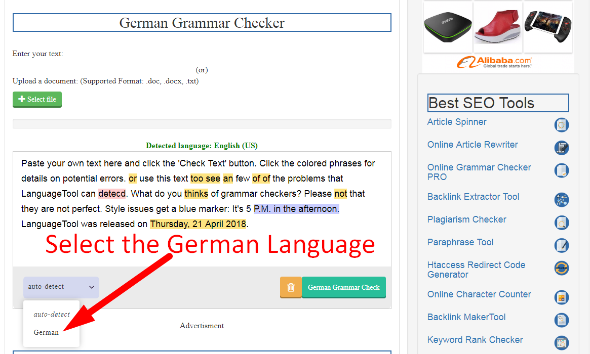 german grammar app