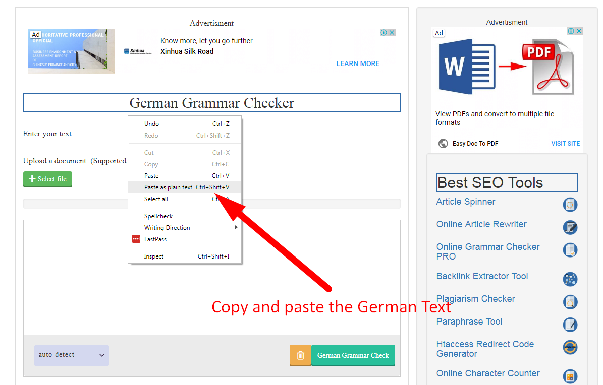 german grammar check free