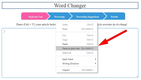 how to change word online step 2