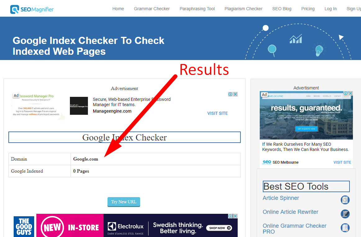 how to check google index pages step 4