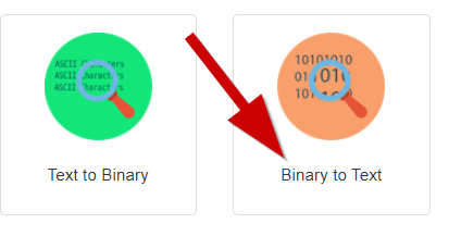 how to convert binary to text online step 1