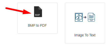 how to convert bmp to pdf file online step 1
