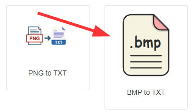 How to convert bmp to txt file online step 1