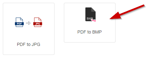 How to convert pdf to bmp online step 1