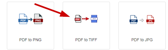 How to convert pdf to tiff image file online step 1