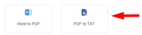 How to convert pdf to txt file online step 1