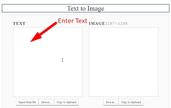 How to convert text to image online step 2