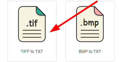 How to convert tiff image to text file online step 1