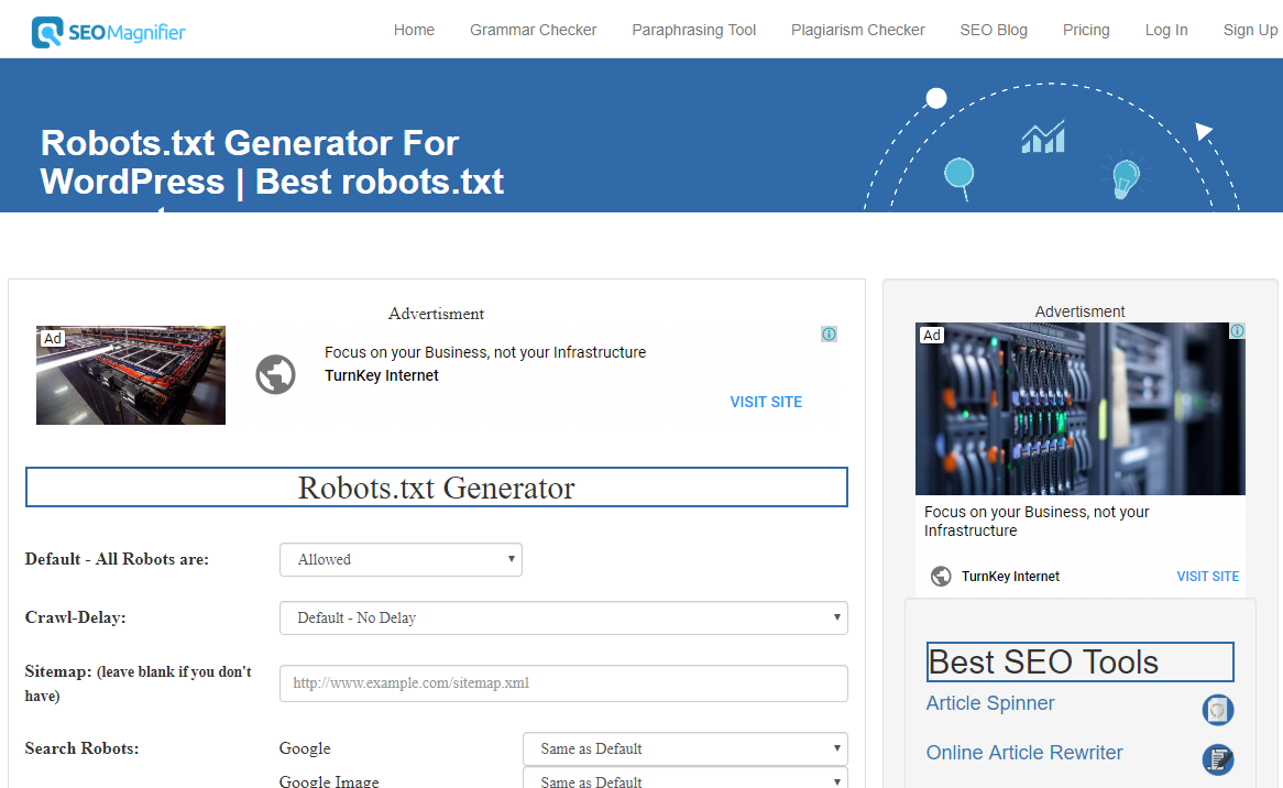 Robots txt Generator For WordPress Best Robots txt Generator SEO 