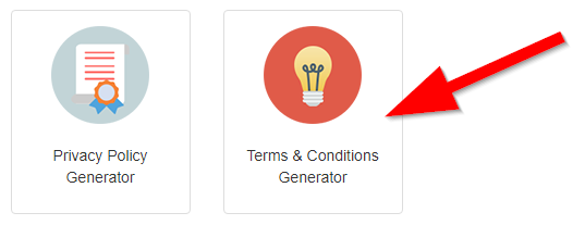 How to generate terms and conditions online step 1