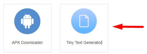 How to generate tiny text online step 1