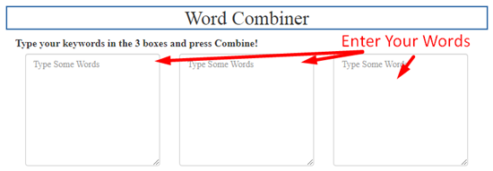 How to merge words online step 2