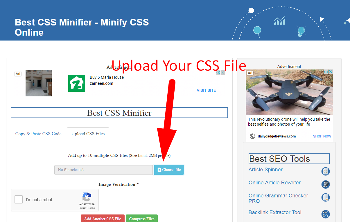 how to minify css code step 2
