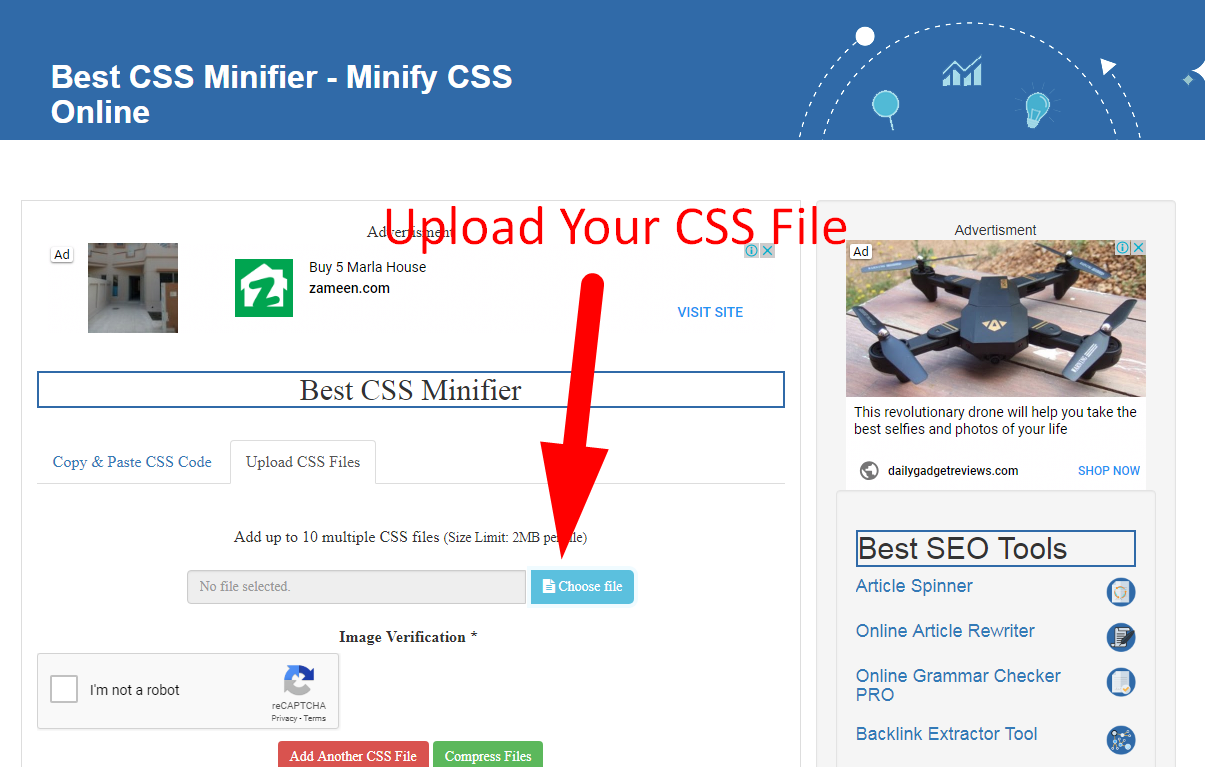 css minify