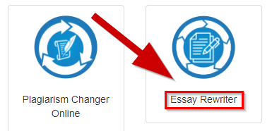 Choose Essay Rewriting tool Step 1