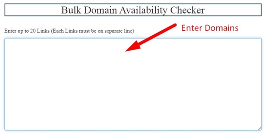 How to search bulk domains step 2